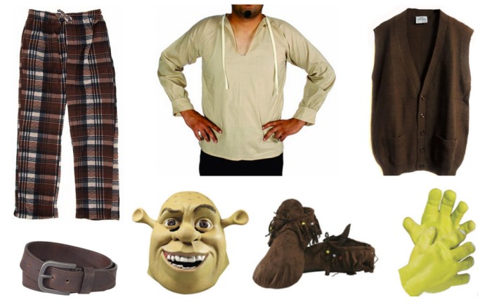 Shrek characters costumes diy